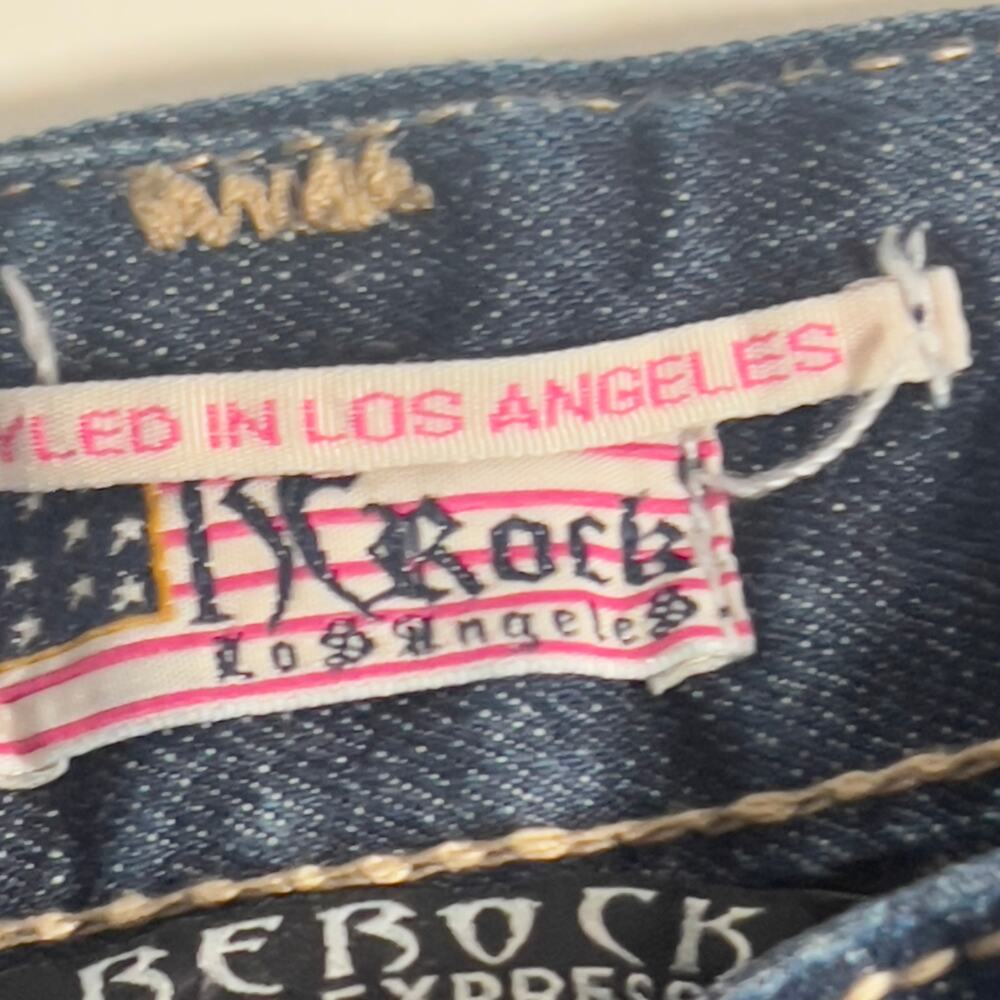 Y2k Rerock Express Barely Boot Jeans 4r Dark Wash… - image 6